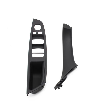 7pcs Set LHD Interior Armrest Door Handle Panel Inside Trim Cover For BMW 5 Series F10 F11 F18 520i 523i 525i 528i 535i
