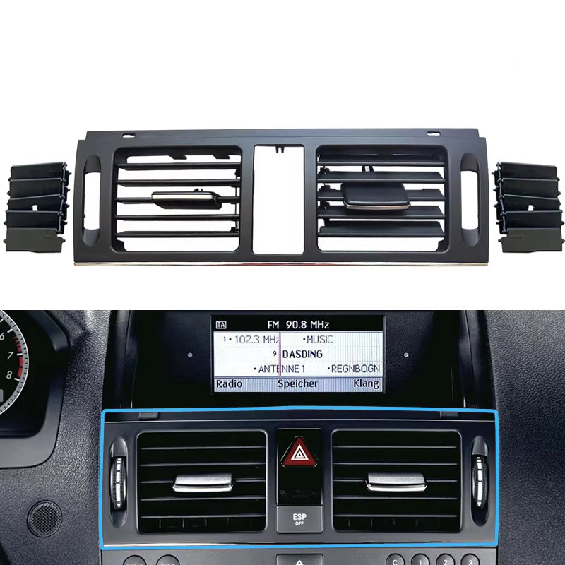 LHD RHD W204 Console Air Conditioner AC Vent Grille Panel For Mercedes Benz C Class C180 C200 220 230 260 C300 350 2007-2011