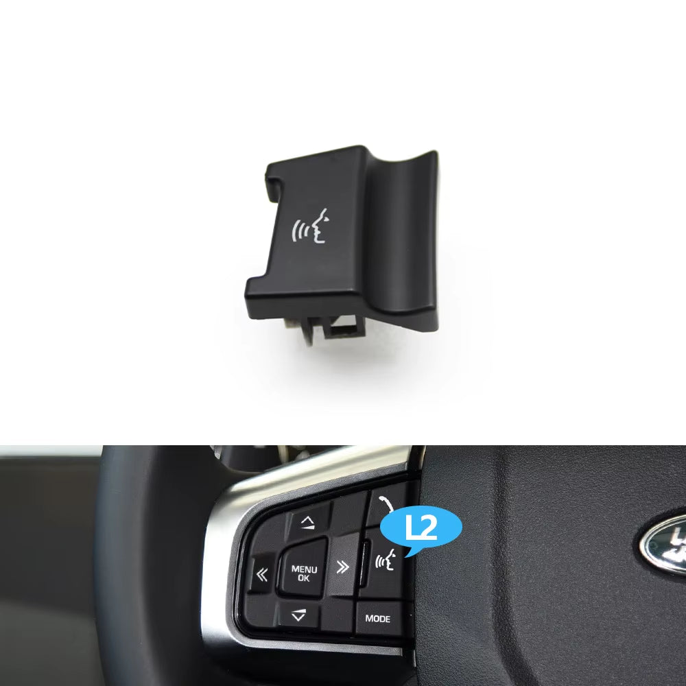 Car Steering Wheel Button Multi-function Control Switch Buttons Cover For Land Rover Discovery Sport 2015-2019