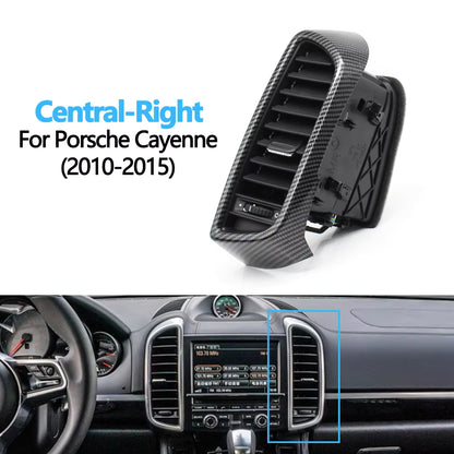 Carbon Fiber Car Front Left Right Rear Air Conditioning AC Vent Grille Complete Assembly For Porsche Cayenne 7P5 2010-2017