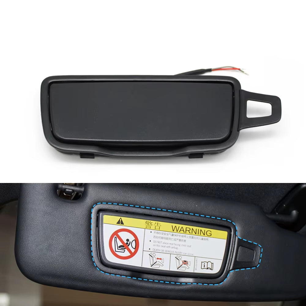 Car Left Right Sun Visor Vanity Mirror Cover Assembly For Porsche Boxster Cayman 911 981 982 991 718 982857551,982857551T