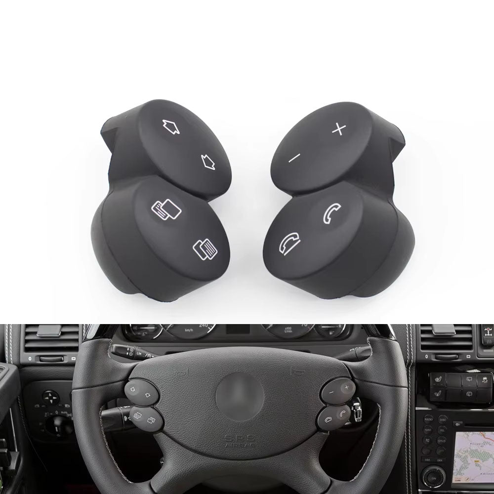 One Pair Car Left Right Multi-Function Steering Wheel Switch Control Buttons For Mercedes Benz E G CLS CLK W211 W463 W209 W219