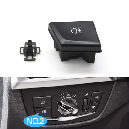 Car Front HeadLamp Rotary Foglight Button Headlight Switch Cover Panel For BMW X3 X4 G01 G02 X3M X4M F97 F98