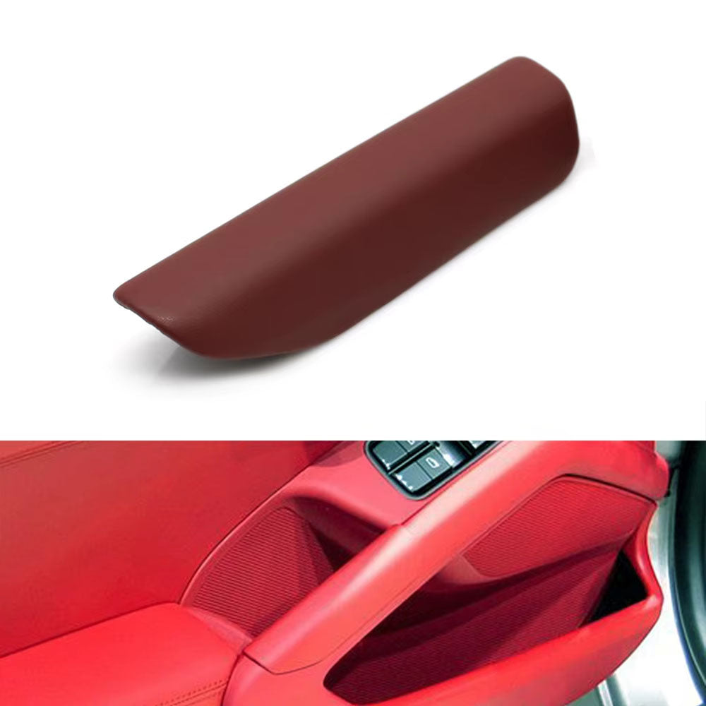 Left Right Interior Door Pull Handle Leather Outer Cover Trim For Porsche Cayman/Boxster 981 718 982 911 991
