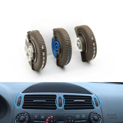2/3PCS Front Rear Air Conditioning Control Roller AC Vent Base Rolling Wheel For Benz E Class W211 E200 E300 E230 E260 E280