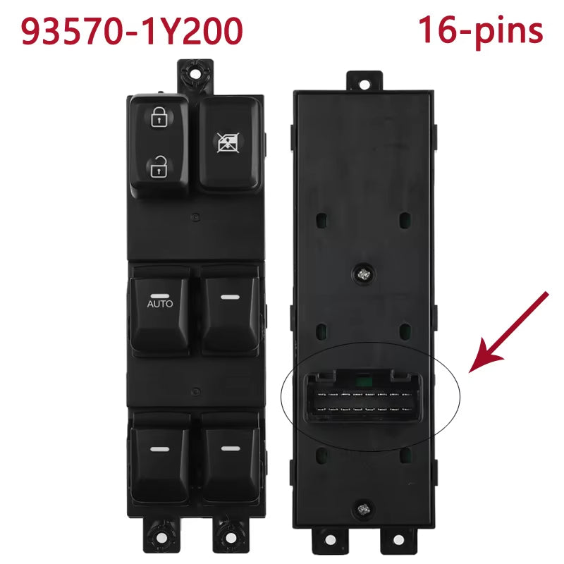 New 93570-1Y500 Window Electric Switch For Kia Morning for Kia Picanto TA 2011-2017 49749B-1000 935701Y500