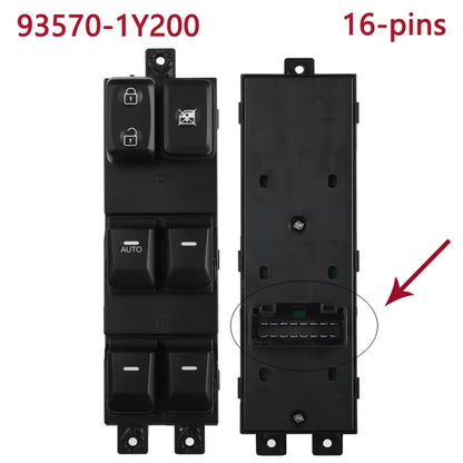 New 93570-1Y500 Window Electric Switch For Kia Morning for Kia Picanto TA 2011-2017 49749B-1000 935701Y500