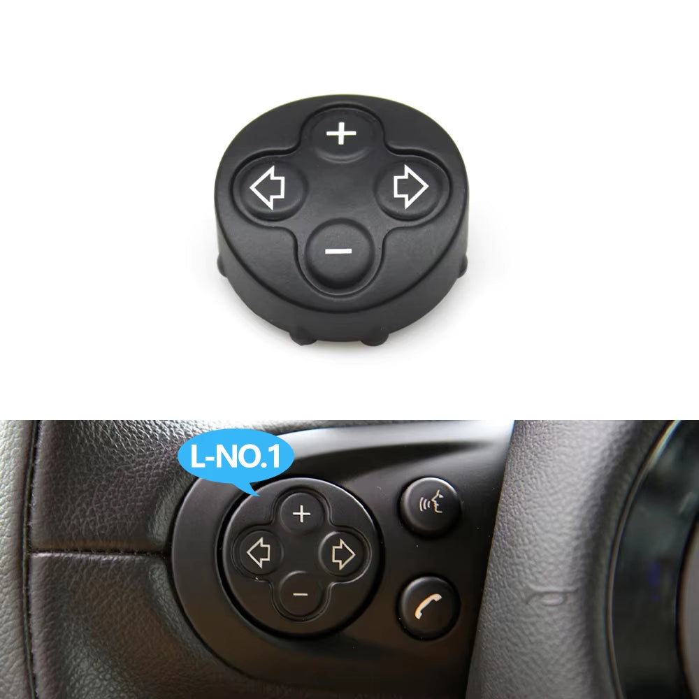 Car Steering Wheel Multifunction Cruise Control Switch Button Cover Trim For BMW Mini Cooper Paceman R55 R56 R57 R58 R59 R60 R61