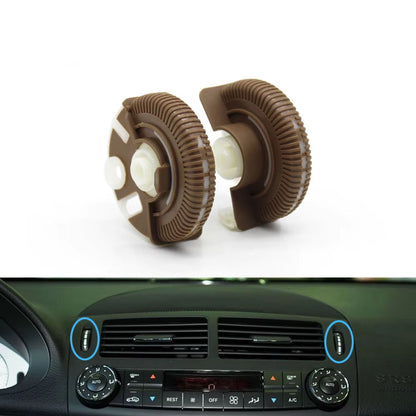 2PCS Front Rear Air Conditioning Control Roller AC Vent Base Rolling Wheel For Benz E Class W211 E200 E300 E230 E260 E280