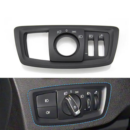 Car Front HeadLamp Rotary Foglight Button Headlight Switch Cover Panel For BMW 1 2 Series F20 F21 F22 F23 X1 F48 F49 X2 F39