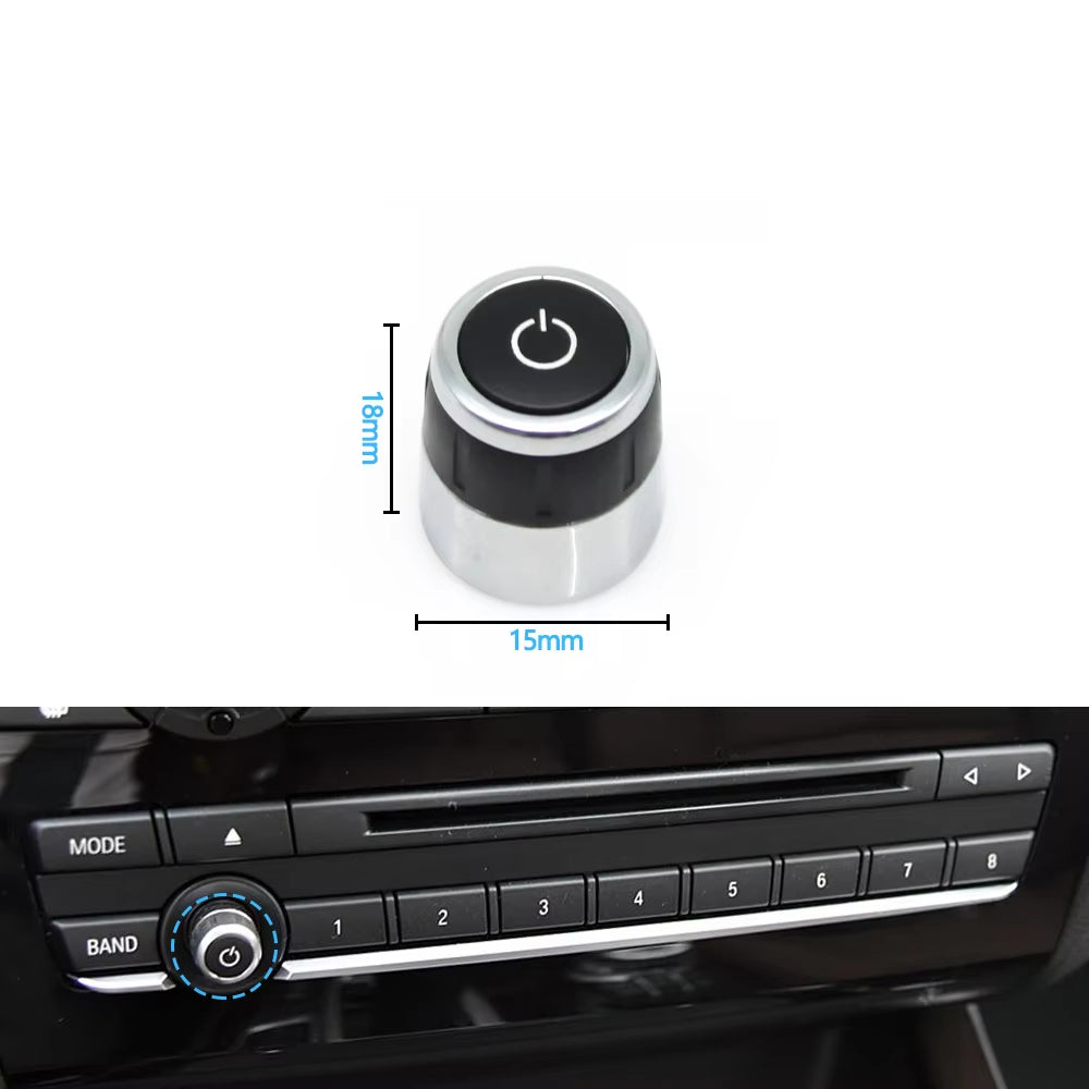 Car Radio Volume Knob Rotary Button Switch Setting Cover Cap For BMW X3 X4 F25 F26 2011-2017 61319351155
