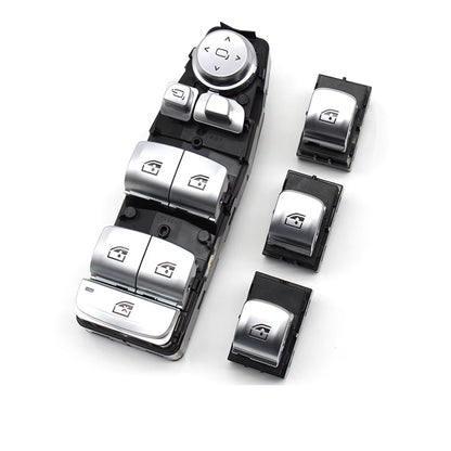 LHD RHD Electrical Power Chrome Window Lifting Switch Control Regulator Button For BMW X3 X4 X5 5 6 Series G30 G31 G01 G02