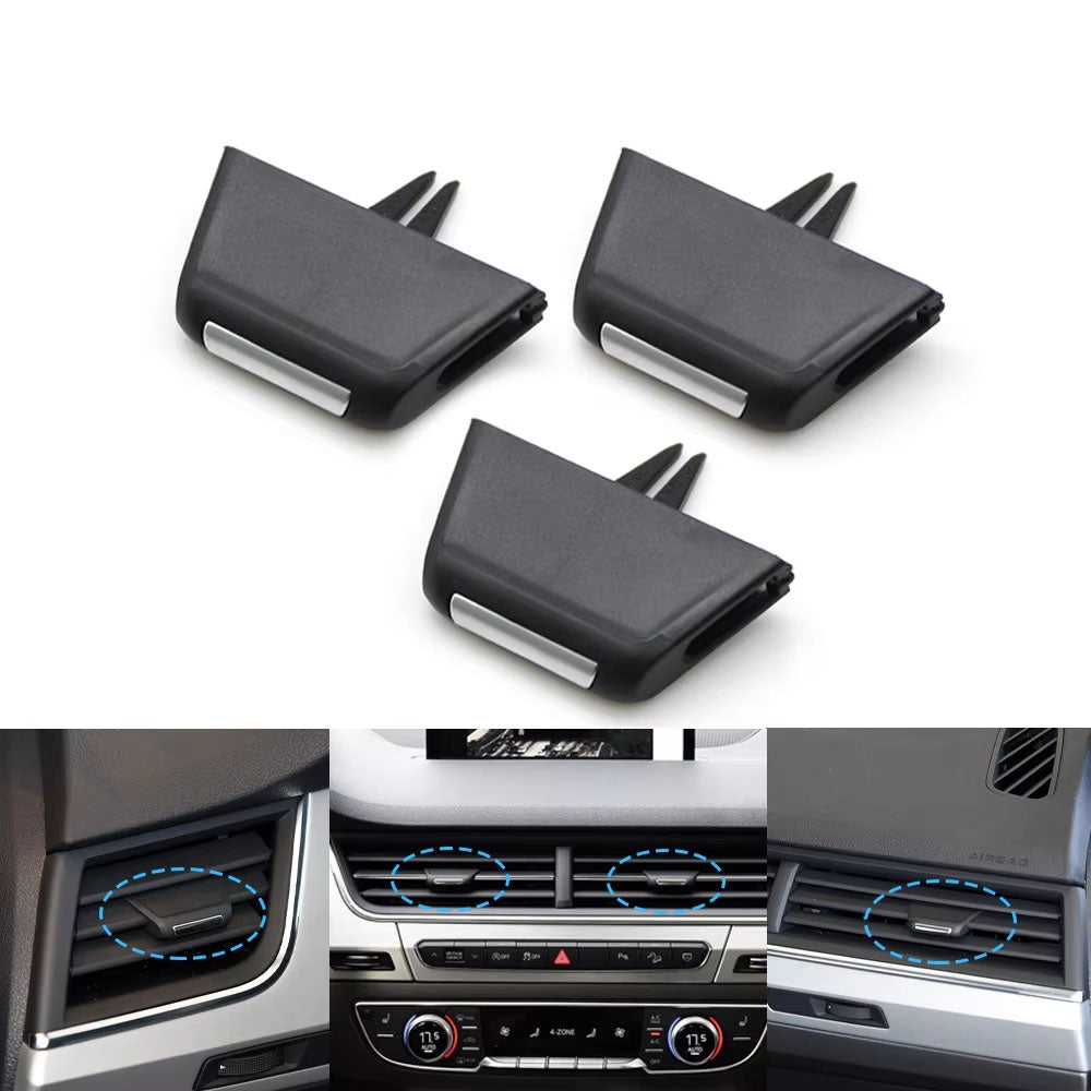 1/2/3/4PCS Car Front Air Vent Grille AC Tab Clip Slider Repair Kit For Audi Q7 2016 2017 2018 2019