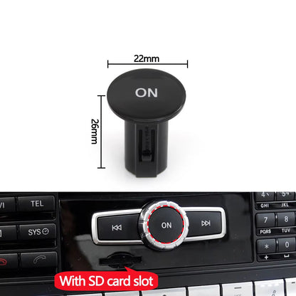 Car Front Console Radio CD Player Button Knob ON Button Switch Cap For Mercedes Benz W204 X204 W212 W207 W218 W166 W156 W172