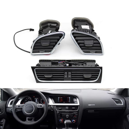 LHD Car Front Dashboard Middle Left Right AC Vent Outlet Grille Assembly For Audi A4 B8 A5 2009-2016 8KD820901,8KD820902