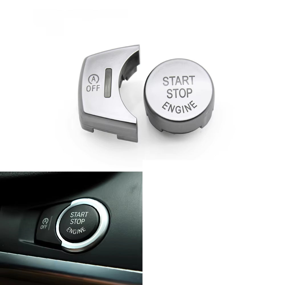 LHD RHD Car Engine Start Stop Button Switch Cover OFF Button For BMW X3 X4 X5 X6 F25 F26 F15 F16 61319291693,61319291694
