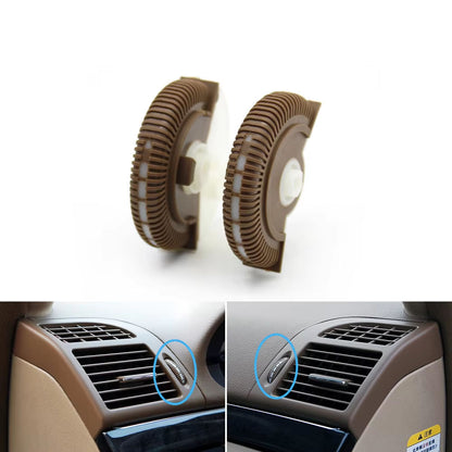 2PCS Front Rear Air Conditioning Control Roller AC Vent Base Rolling Wheel For Benz E Class W211 E200 E300 E230 E260 E280