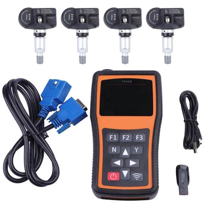 New TPMS Tool TPMS Sensors Programming Activate Check RF Key OBD Tire Pressure Monitoring System Auto Tester TP-YP668