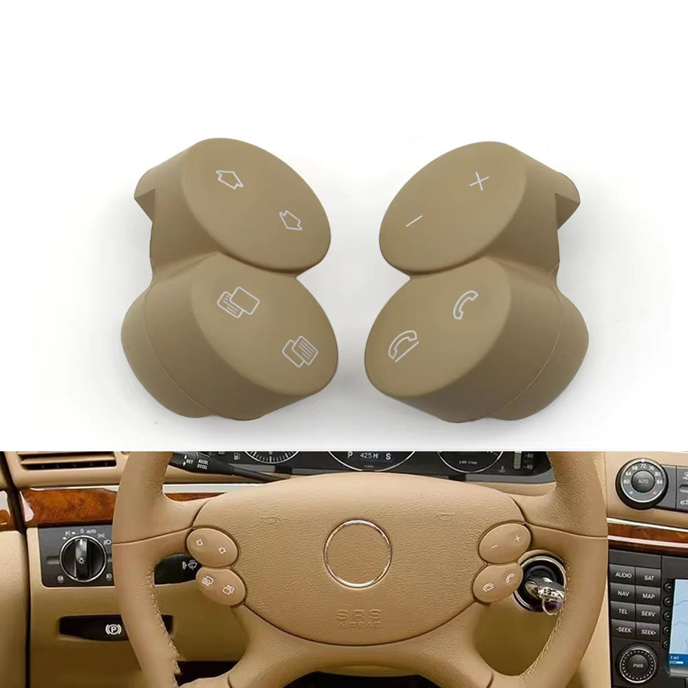 One Pair Car Left Right Multi-Function Steering Wheel Switch Control Buttons For Mercedes Benz E G CLS CLK W211 W463 W209 W219