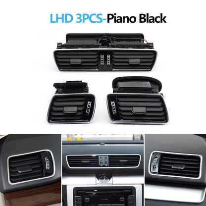 Car Air Conditioning Left Right Central AC Vent Outlet Assembly For VW Passat B6 B7 CC R36 3AD819728A,3AD819701A