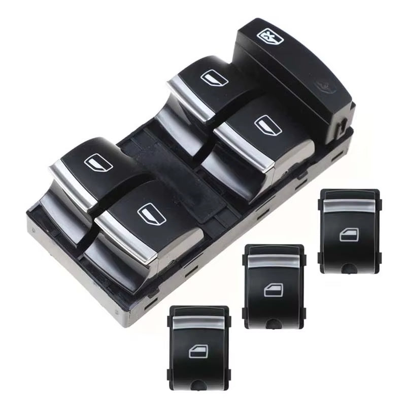 Car Electric Power Window Switch 4F0959851H For Audi A3 8P A6 S6 RS6 C6 Q7 2004 2005 2006 2007 2008 2009 2010 2011 4F0959855B