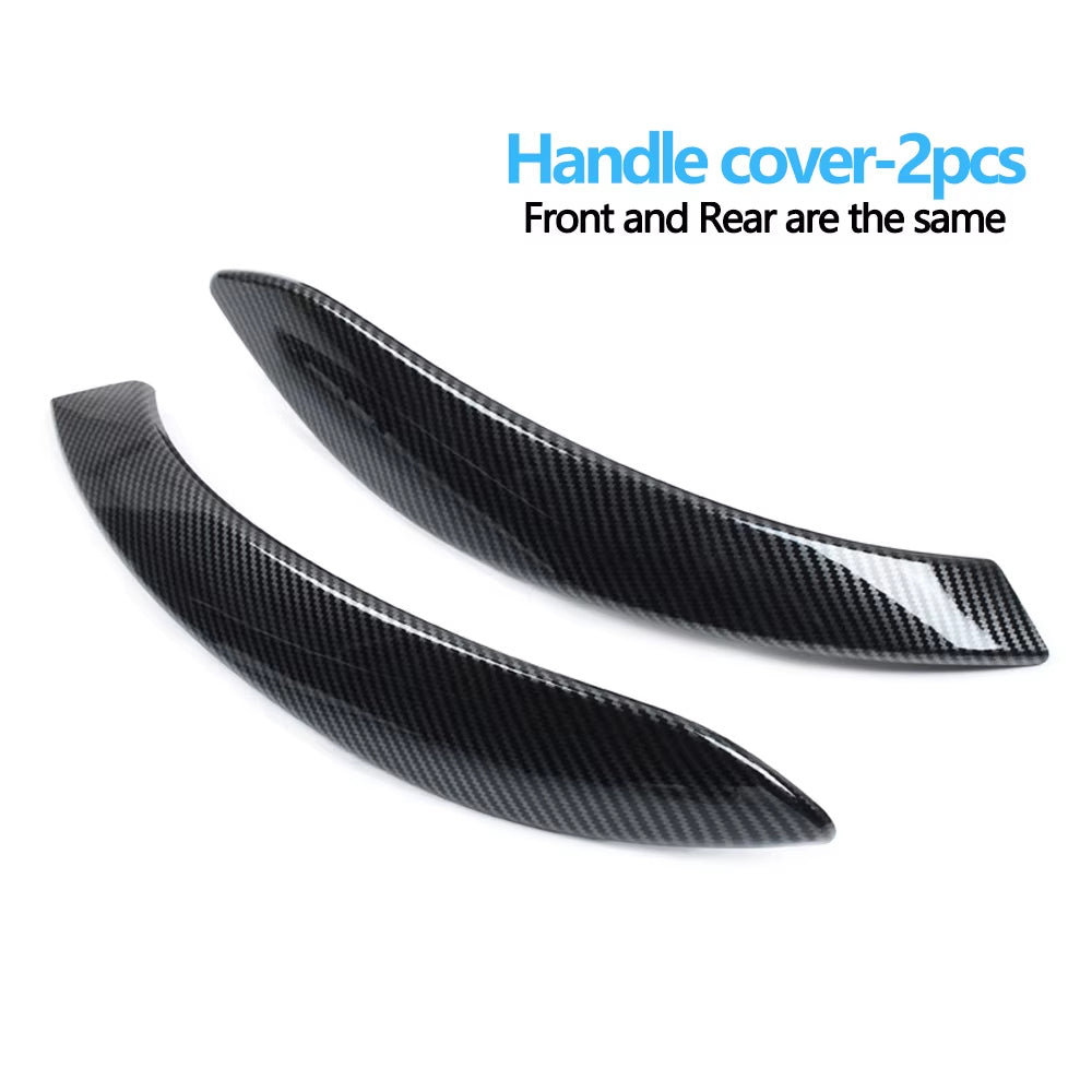 Carbon Fiber Interior Door Inside Pull Handle Trim Cover For BMW 3 4 Series M3 M4 F30 F34 F36 F32 F33 F80 F82 F83