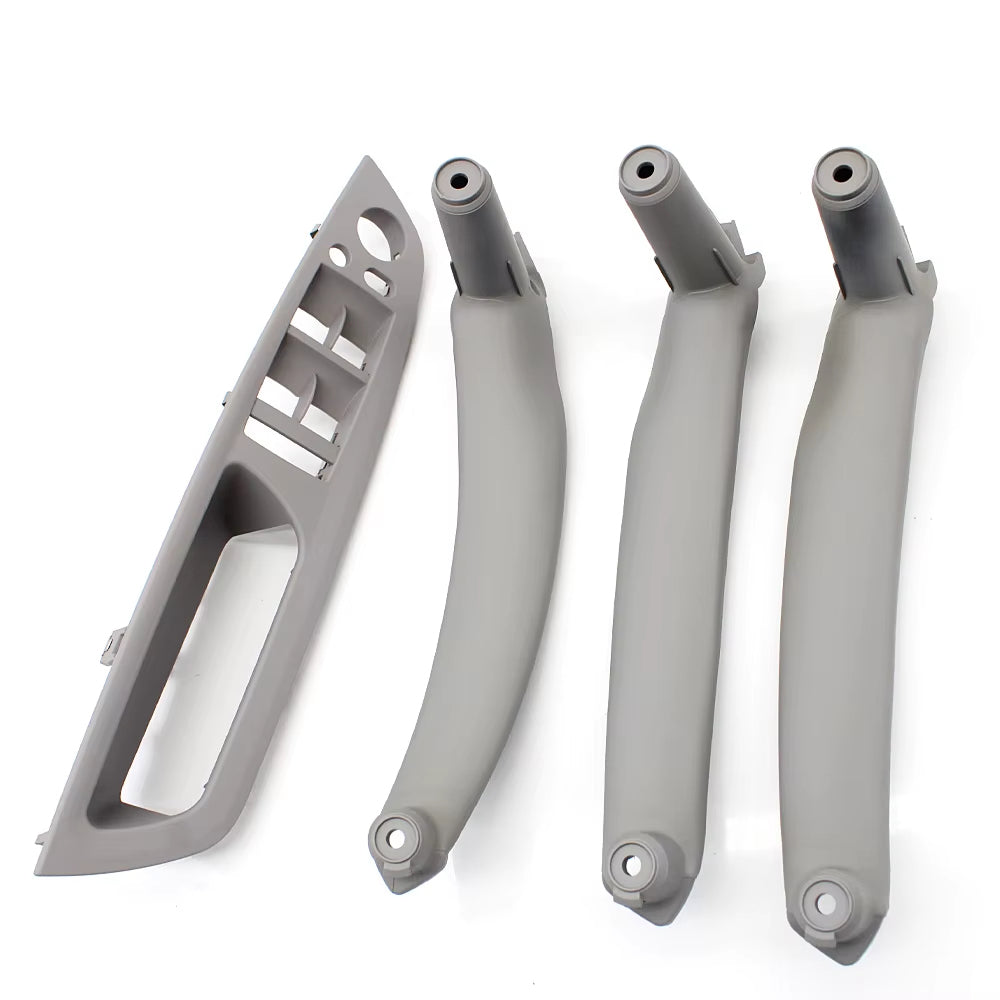 4pcs Set Car Interior Door Armrest Pull Handle Cover Trim Set For BMW X5 X6 E70 E71 E72 2007-2014