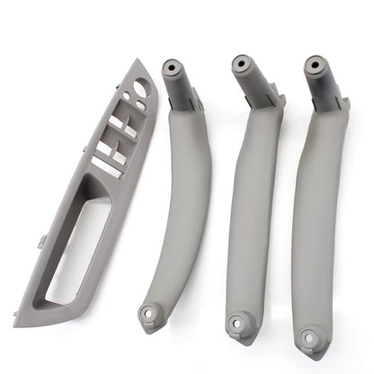 4pcs Set Car Interior Door Armrest Pull Handle Cover Trim Set For BMW X5 X6 E70 E71 E72 2007-2014