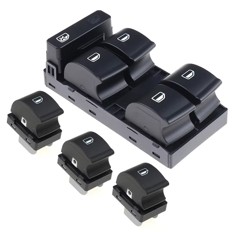 8E0959851B Master Power Window Control Switch Button Car 8E0959855 For Audi A4 S4 B6 B7 R8 TT SEAT EXEO 2003-2008