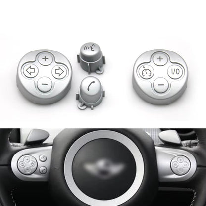 2PCS Car Steering Wheel Multifunction Cruise Control Switch Button Cover For BMW Mini Cooper Paceman R55 R56 R57 R58 R59 R60 R61