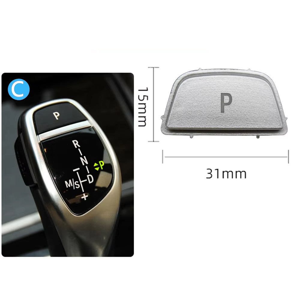 Car Gear Shift Lever Auto Parking P Button Cap Cover Replacement For For BMW 3 5 7 X3 X4 X5 X6 Series E90 F30 F10 F01 F25