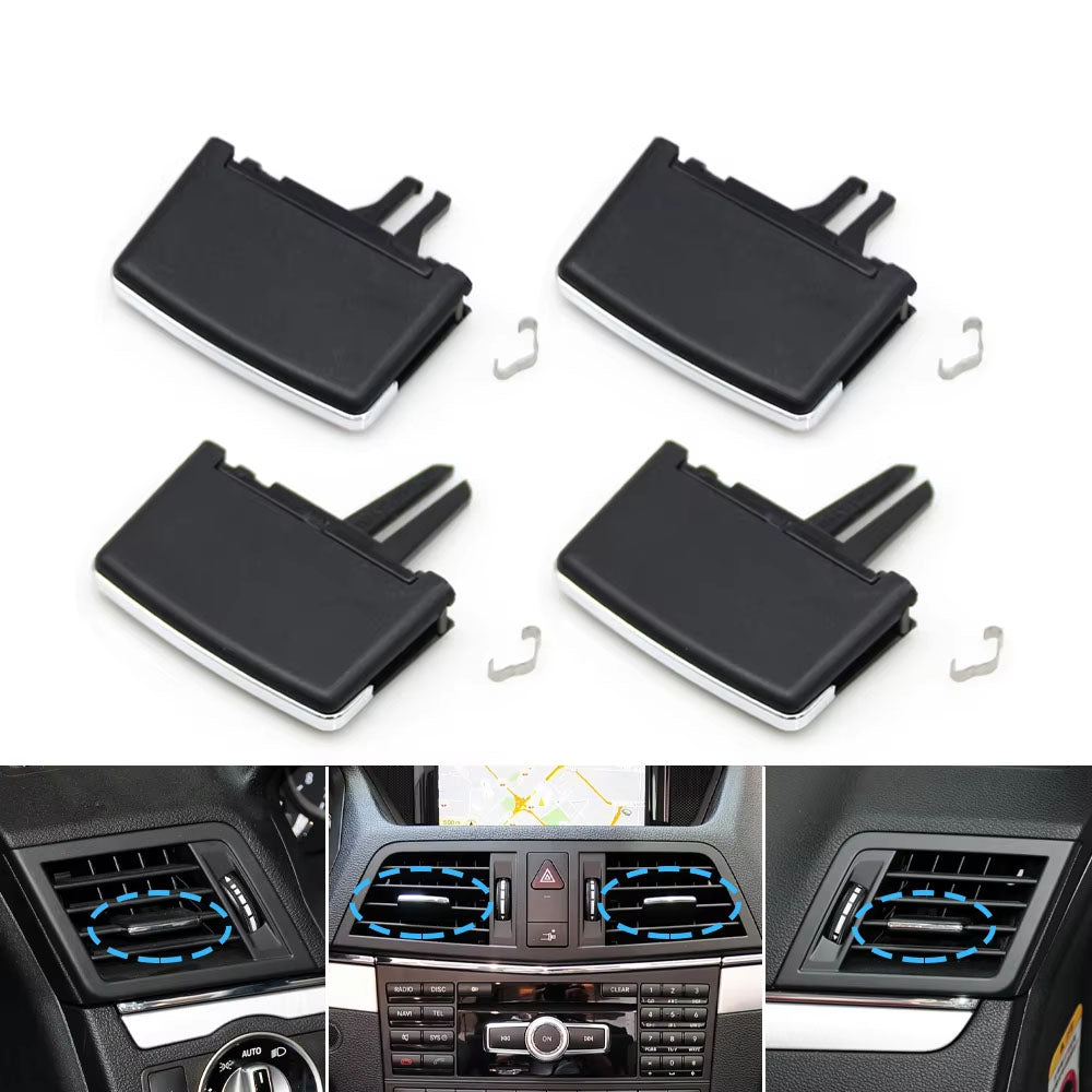 1/2/4PCS Car Air Vent Middle Left Right AC Vent Grille Paddle Clip Slider For Mercedes Benz E Class Cabriolet Coupe W207 E350