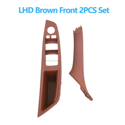 Left Hand Driver Interior Door Window Switch Panel Pull Handle Set For BMW F10 F11 F18 520 523 525 528 530