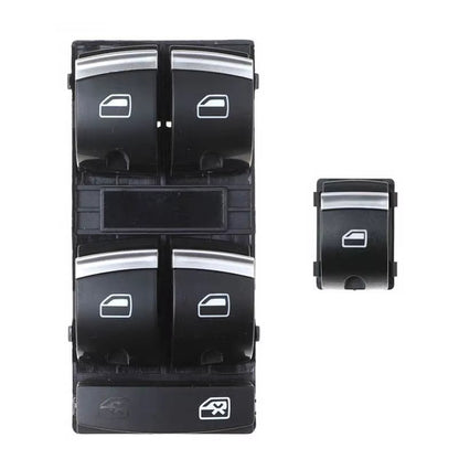 New Chrome Master Window Switch For Audi A3 8P A6 S6 RS6 C6 Q7 2004-201 4F0959851H 4F0959855B 4F0 959 851H Button Console