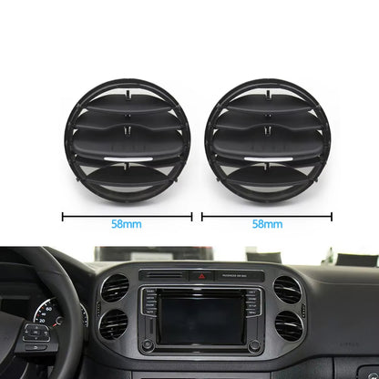 1/2PCS Car Front Rear Air Conditioning AC Vent Grille Air Vent Cover For VW Volkswagen Tiguan 2010 2011 2012 2013 2014-2017