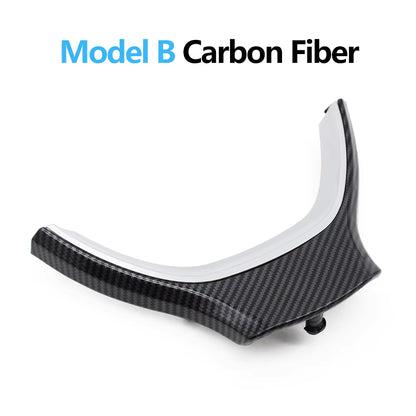 LHD RHD Car Carbon Fiber Steering Wheel Cover Trim Replacement For BMW 5 5GT 6 7 Series F10 F11 F07 F06 F12 F01 F02 2009-2016