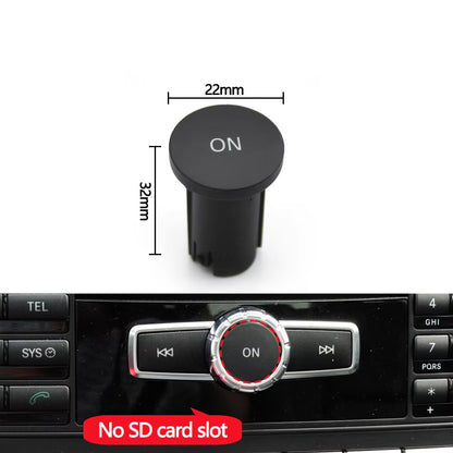 Car Front Console Radio CD Player Button Knob ON Button Switch Cap For Mercedes Benz W204 X204 W212 W207 W218 W166 W156 W172