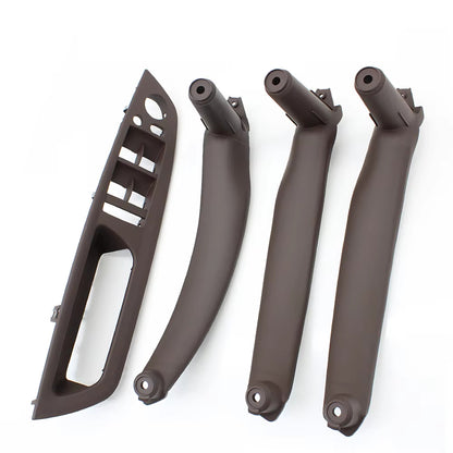 4pcs Set Car Interior Door Armrest Pull Handle Cover Trim Set For BMW X5 X6 E70 E71 E72 2007-2014