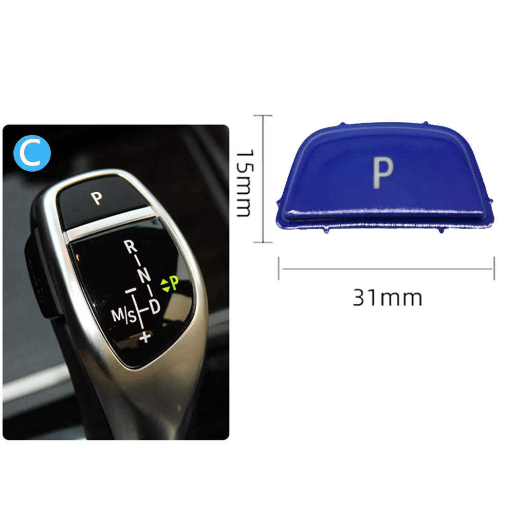Car Gear Shift Lever Auto Parking P Button Cap Cover Replacement For For BMW 3 5 7 X3 X4 X5 X6 Series E90 F30 F10 F01 F25
