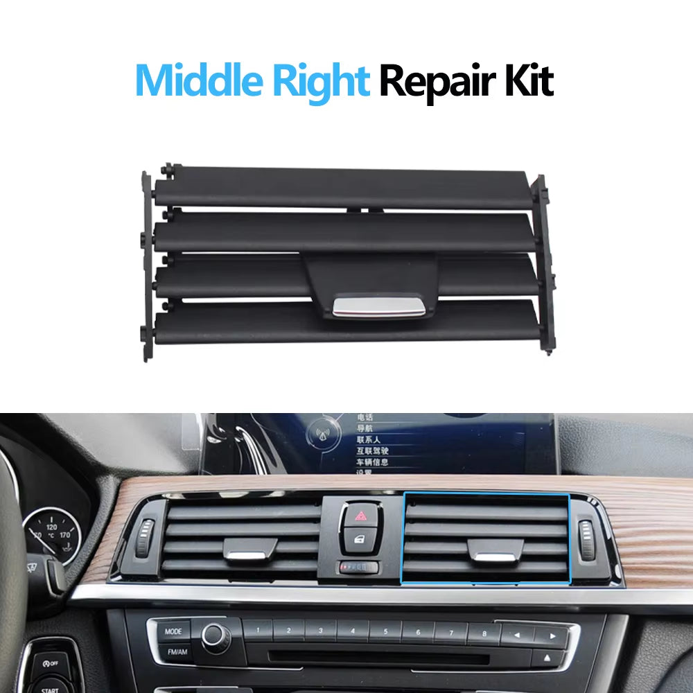 Car Rear Console AC Vent Grille Panel Cover For BMW 1 2 3 4 Series F30 F31 F34 F35 F20 F87 F32 F33 F36 64229265350,64229333675