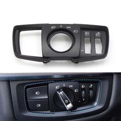 Car Front HeadLamp Rotary Foglight Button Headlight Switch Cover Panel For BMW 2 Series F45 F46 X5 X6 F15 F16 X5M X6M F85 F86