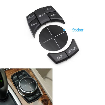 Car Central Console CIC Multi-Media Control Button Cover For BMW 1 2 3 4 5 6 7 X3 X4 X5 X6 Series F30 F31 F10 F11 F06 F25 F26