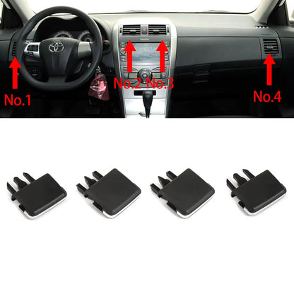 Car Left Right Dashboard Center Fresh A/C Vent Grille Louvre Blade Slice Air Conditioning Leaf Clip For Toyota Corolla 2007-2013