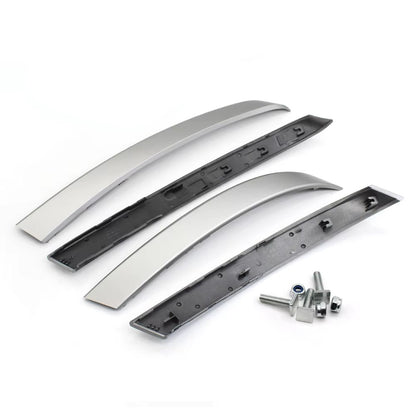 2/4PCS Car Interior Front Rear Door Left Right Grip Handle Trim Cover For BMW 5 Series M5 E60 E61 2004 2005 2006