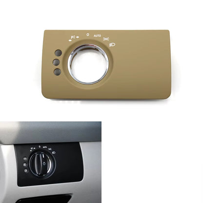 LHD Car Interior Front Left Headlight Switch Trim Cover Replacement For Mercedes Benz W164 X164 ML GL 300 350 450 500 2005-2011