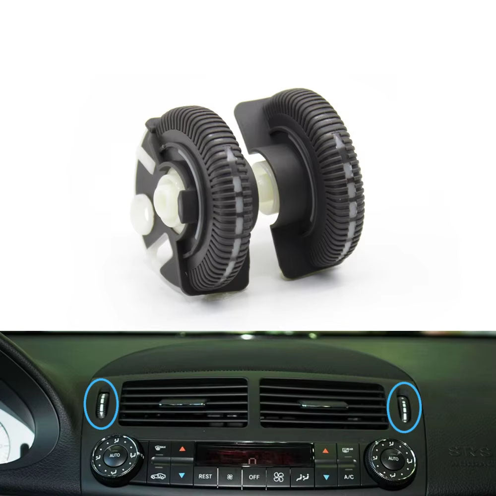2PCS Front Rear Air Conditioning Control Roller AC Vent Base Rolling Wheel For Benz E Class W211 E200 E300 E230 E260 E280