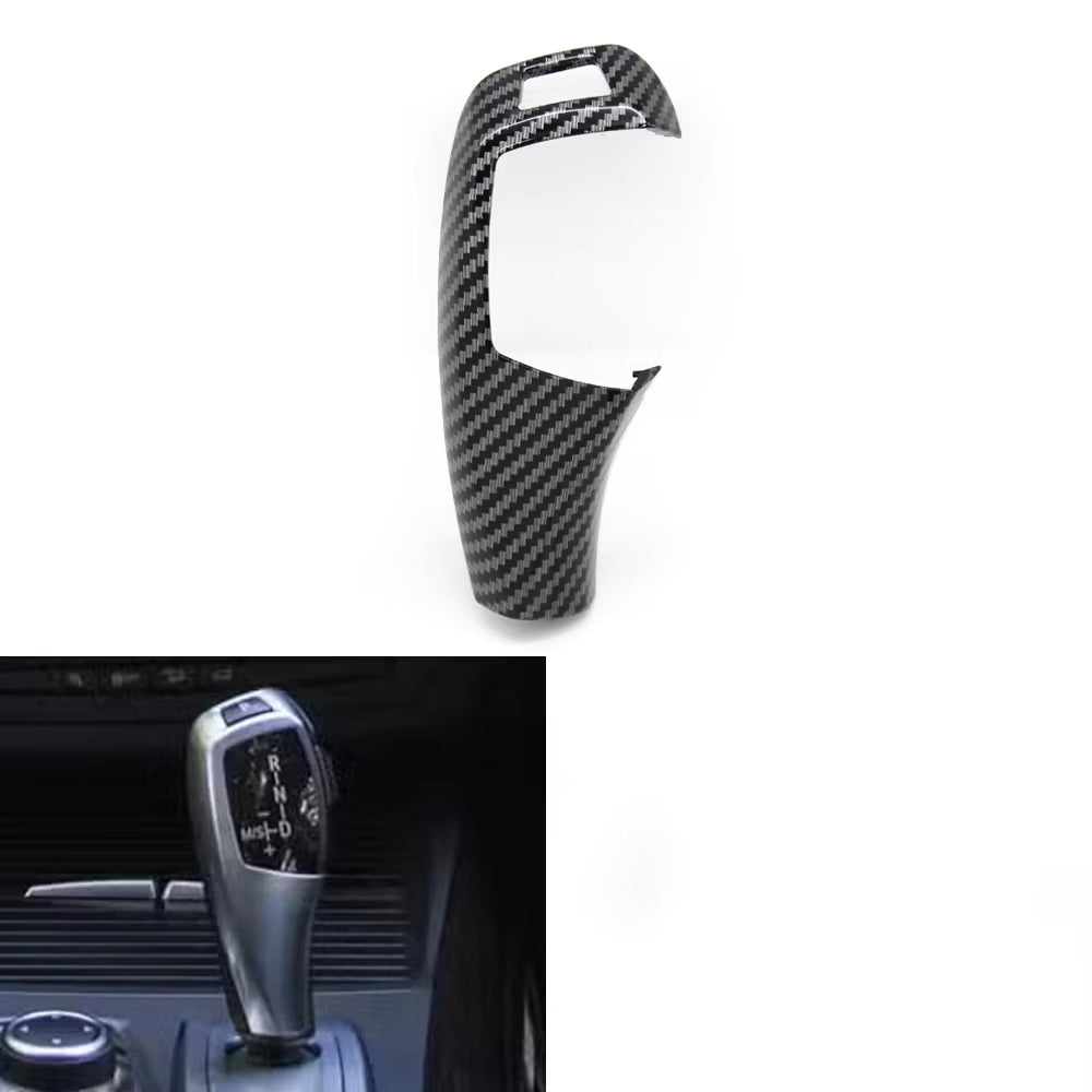 LHD RHD Car Gear Shift Knob Trim Cover Auto P Parking Button Cap For BMW X5 X6 E70 E71 E72 2007-2013 61319116587