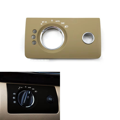 LHD Car Interior Front Left Headlight Switch Trim Cover Replacement For Mercedes Benz W164 X164 ML GL 300 350 450 500 2005-2011