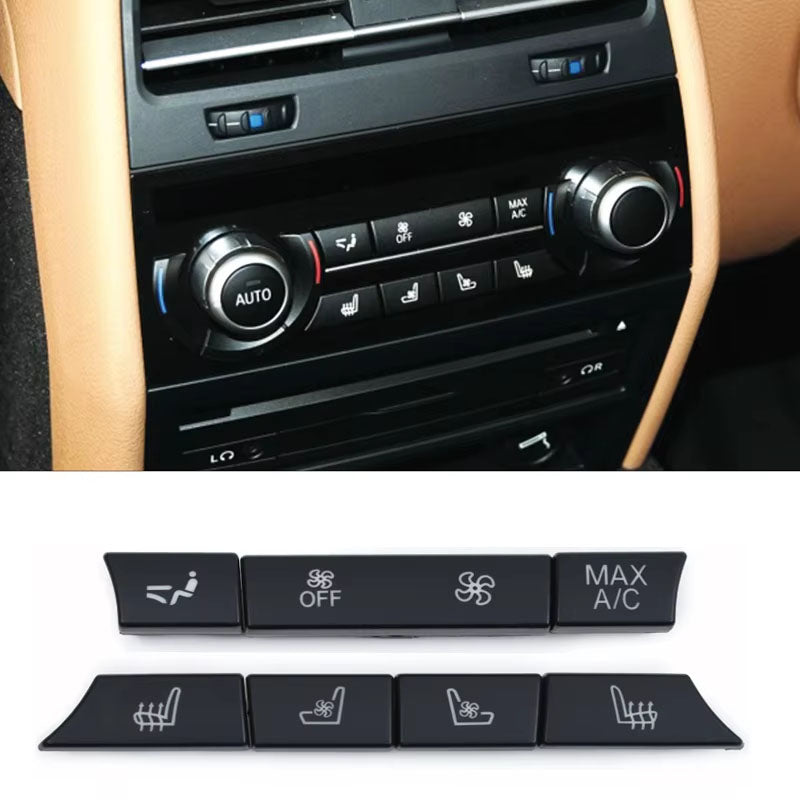 Car Rear Air Vent Venlitation Ac Buttons Key Caps Repair Kit Set For 5 5GT 6 7 Series F10 F11 F07 F01 F02 F12 F06 730 735 740