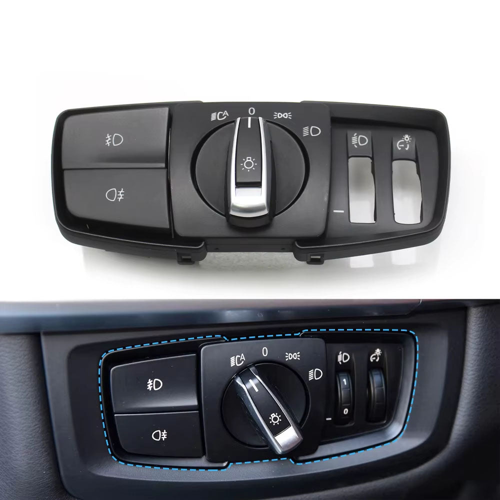 Car Front HeadLamp Rotary Foglight Button Headlight Switch Cover Panel For BMW 2 Series F45 F46 X5 X6 F15 F16 X5M X6M F85 F86